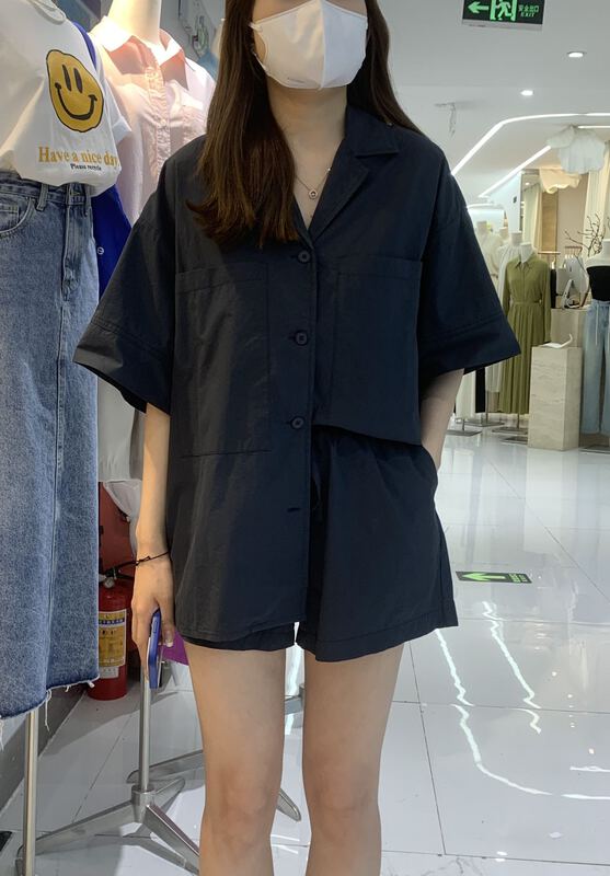 [cool woman] simple and versatile 'loose' casual shorts (only shorts) wk-051# ZZL