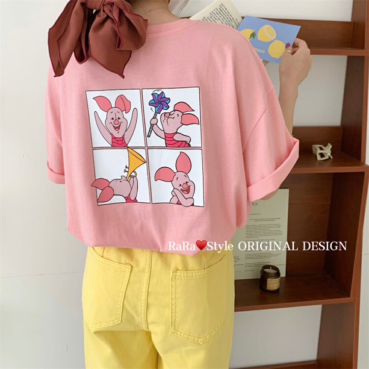 [rara] cartoon printed Casual Short Sleeve T-shirt 19097# LSL