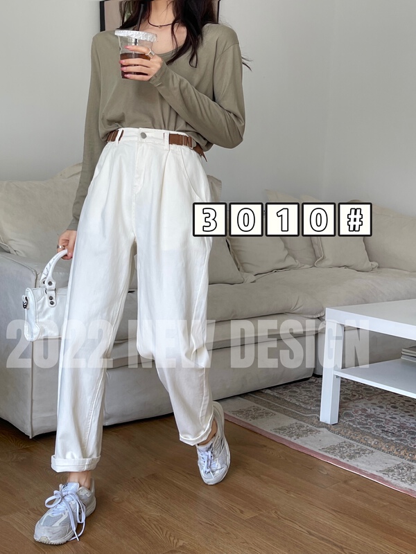 New year in early spring! [fairy tale princess] design universal elastic waist boyfriend Harlan jeans 3010# hjy