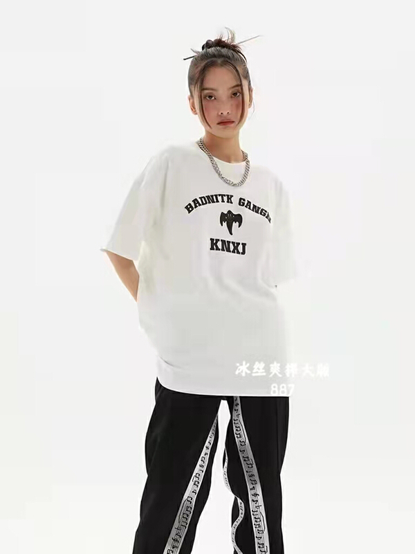 New in early summer! [Huan zhuo'er] Korean versatile letter short sleeve T-shirt ys1-887# ll