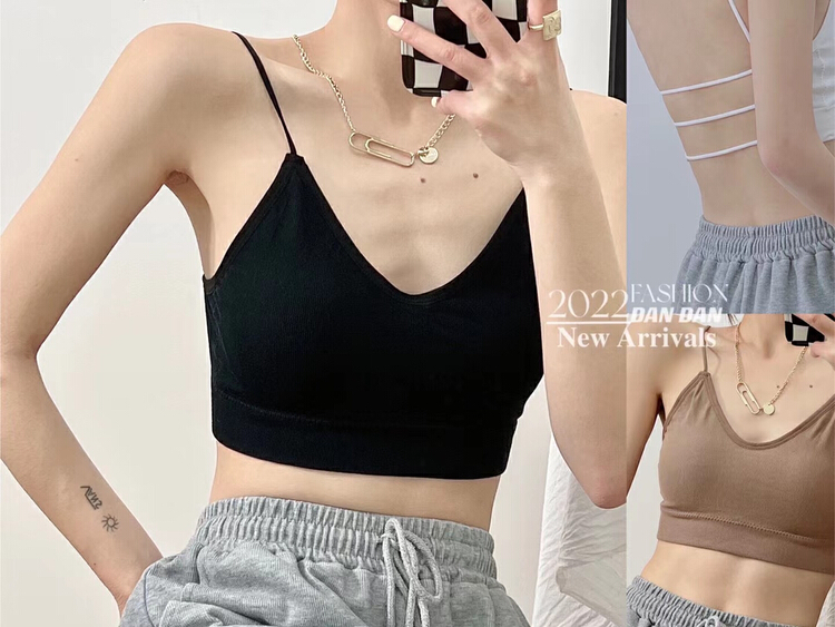 [Yaya] simple and versatile soft latex fixed cup beautiful back underwear 8123# WY