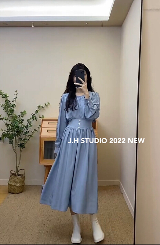 初夏上新!【JH】純色防曬小衫+高腰顯瘦半身裙套裝  41447#  PCZ