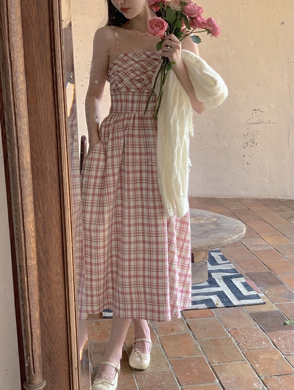 In early summer! [LML] French retro Strapless Pleated Dress 8182\ozq