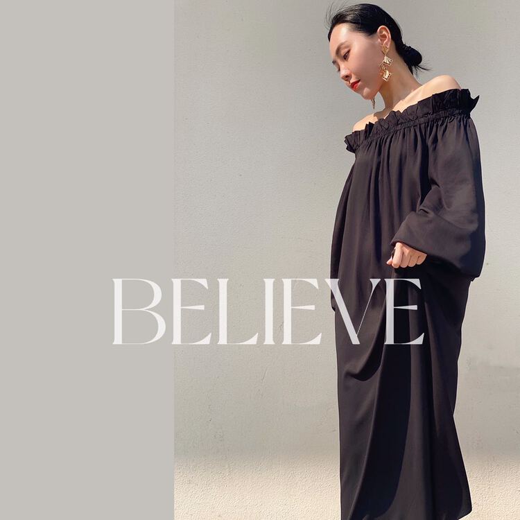 早春上新!【BELIEVE】溫柔以待的醇臻花瓣天絲連衣裙  W8853#  CQW