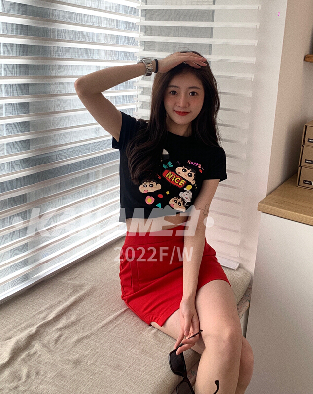 [kakamee] funny crayon small new elastic T-shirt small shirt (small shirt only) 3985# LSL