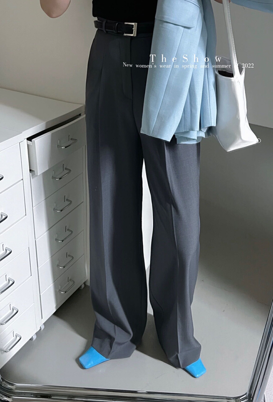 Buyers push the big pop at the stall! [the show] versatile fashion high-grade Korean trousers 60213# CLS