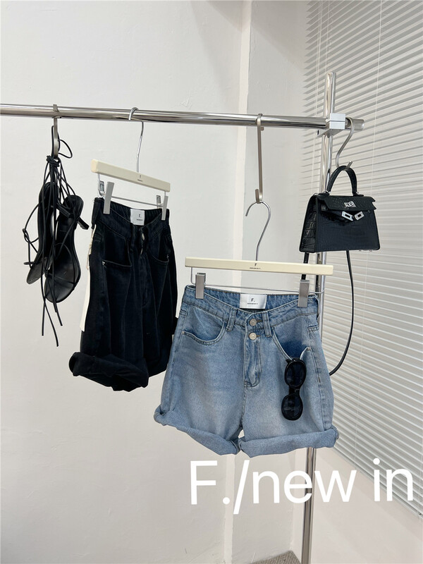 New in early summer! 【F】 High waist slim versatile denim shorts 5010# zxx