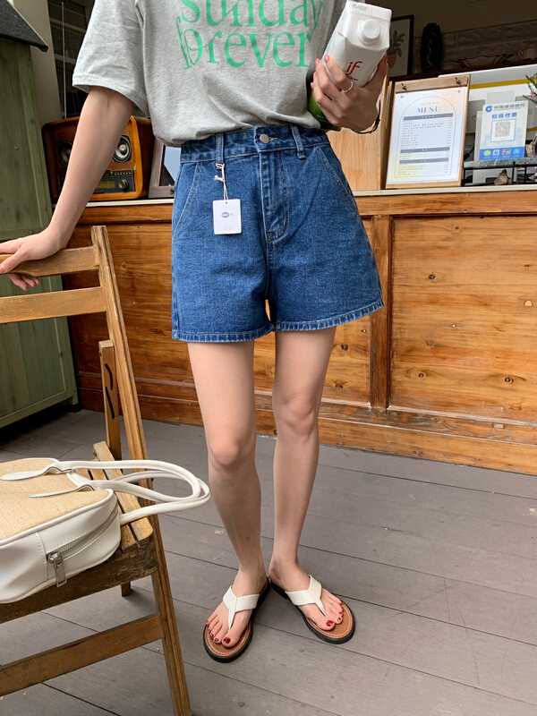 New in early summer! [meet me] versatile Korean fashion denim shorts 61209# ll