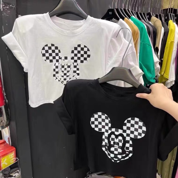 [Anan +] Mickey print Pullover short sleeve T-shirt 326# WTT