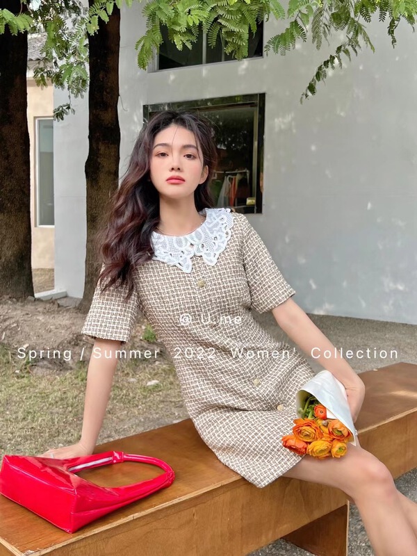 Early spring! [u.me] temperament small fragrance thin dress 18810# hjy