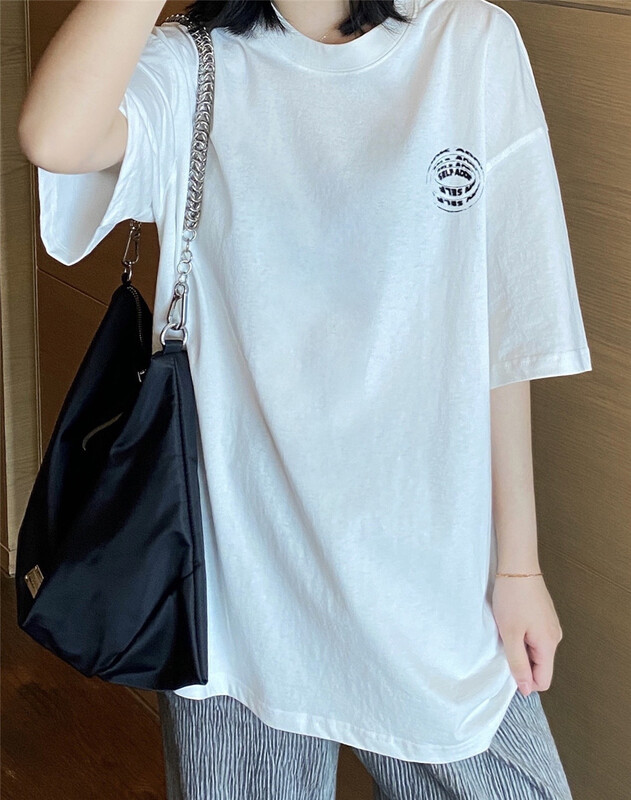 [hanzheshi] men's and women's printed loose short sleeve T-shirt 214# ZZL