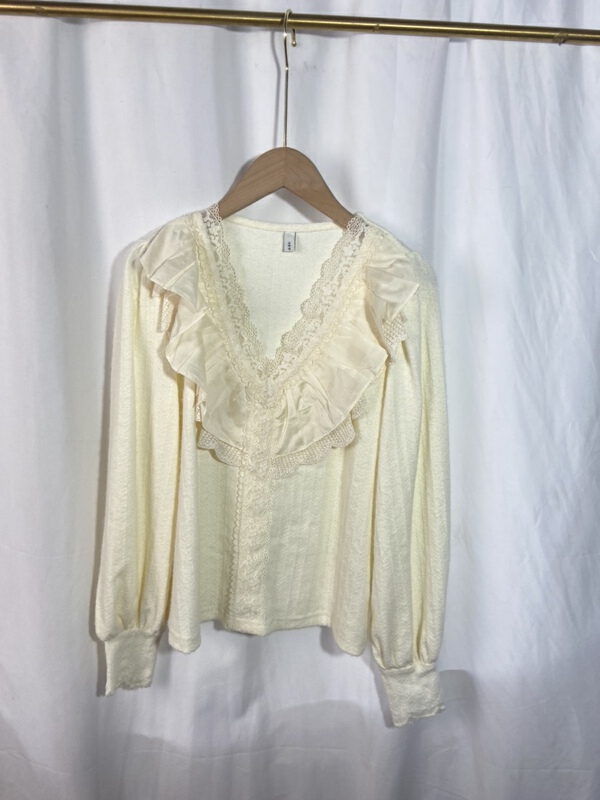 [Yi show shop] gentle and loose aging shirt 1267# Cl