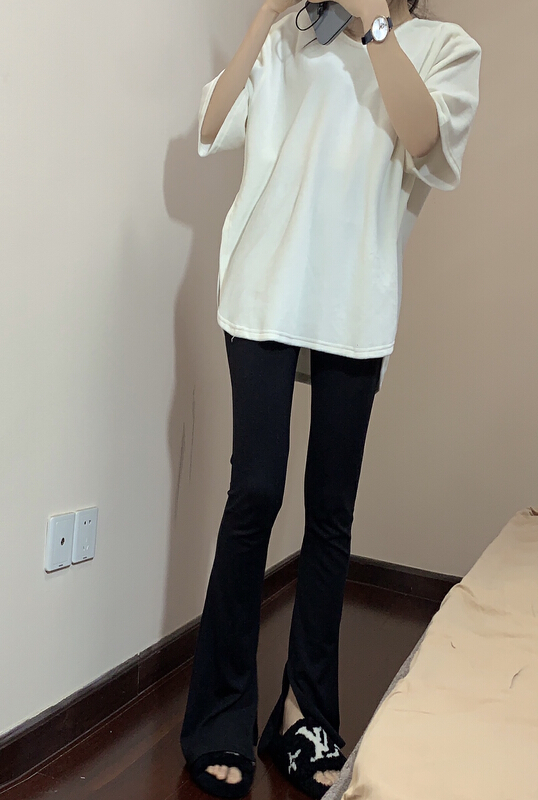 早春上新!【I DO DO】絲絨墊肩百搭短袖T恤  YSL6005#  CQW