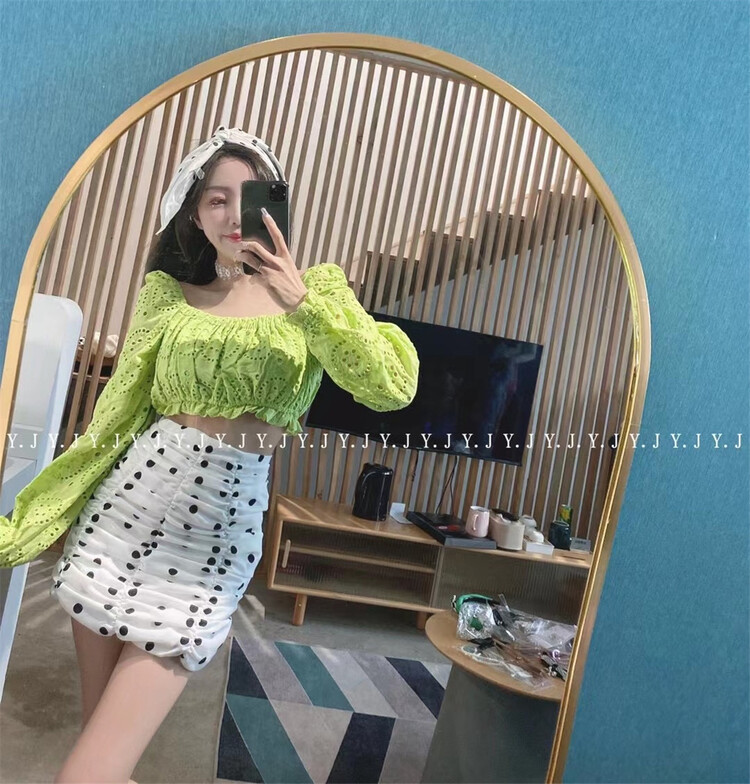 New year in early spring! [goblin] pure desire wind one shoulder short shirt ys1-2260# PCZ