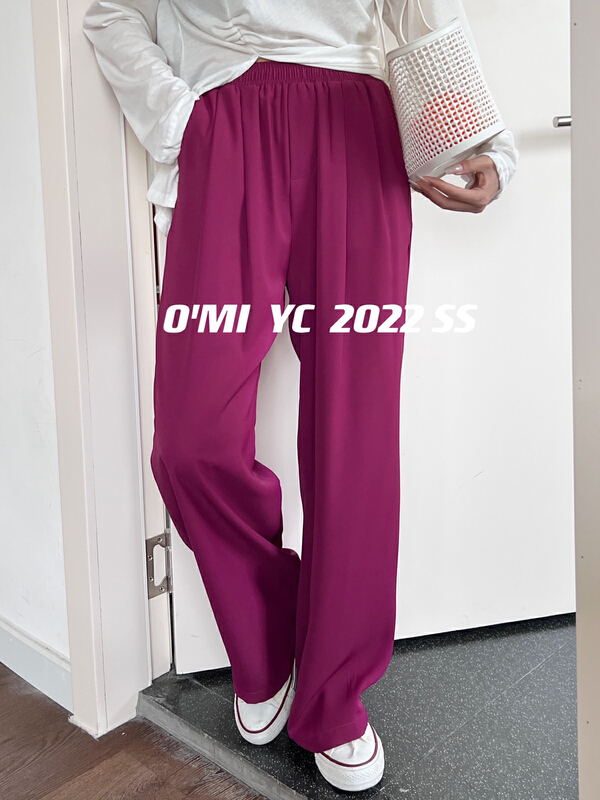 [O MI] high waist loose straight casual pants (excluding matching) ys-6208# HBx