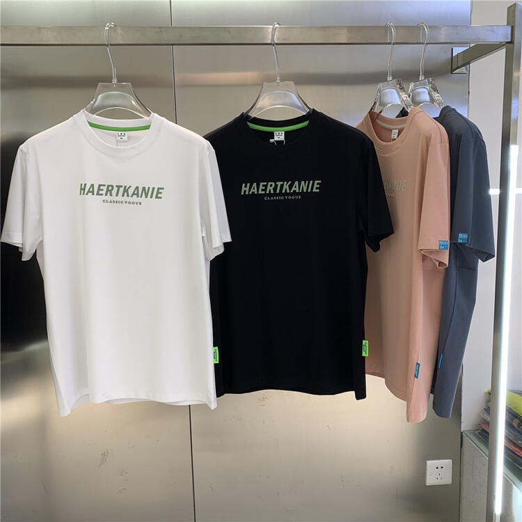 New year in early spring! [aoshilong] round neck letter large men's short sleeve T-shirt yds1342# ZZL