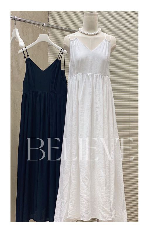 New in early summer! [believe] solid color loose comfortable dress bl82355# cqw