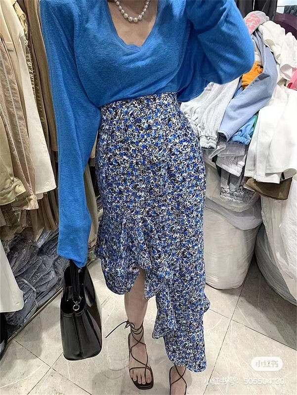 New in early summer! [Yan Zhen] Korean version of soft floral skirt 66880# PCZ