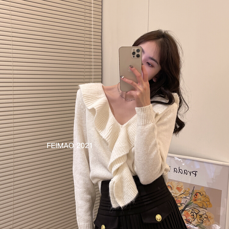 goods in stock! New year in early spring! [Feimao Philippine cat] Korean style lady warm sweater ym-9297# LSL
