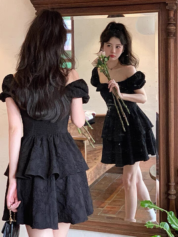 [L.L studio] French retro bow dress 7661# PCZ