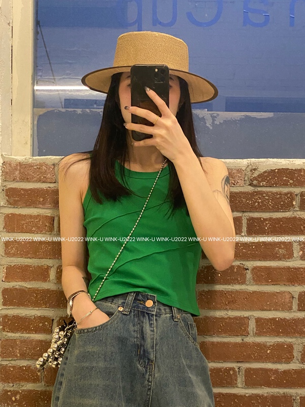 New year in early spring! [wink. U] simple basic versatile vest 8833# XJ