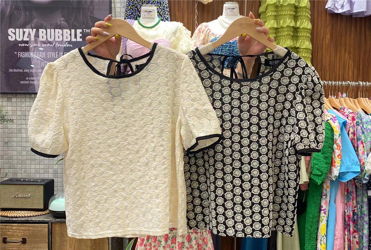 [suzybubble] Korean fashion casual casual casual blouse 2228# WPL