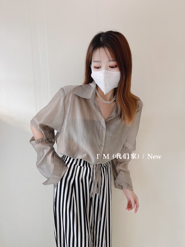 [I'm] Korean style short sunscreen shirt 6253# cqw
