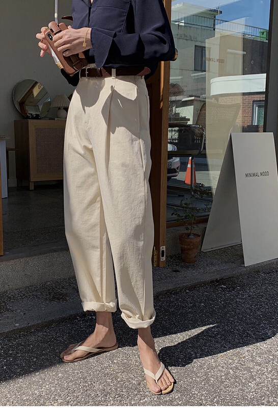 New year in early spring! [ange run] Korean style straight tube loose casual pants 6687# ZSY