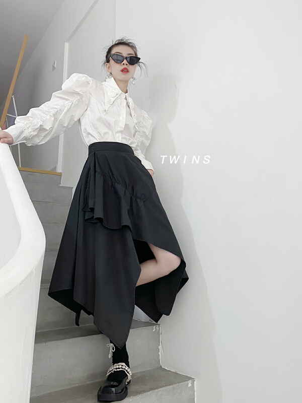 New year in early spring! [twins] niche irregular skirt 3060# hjy