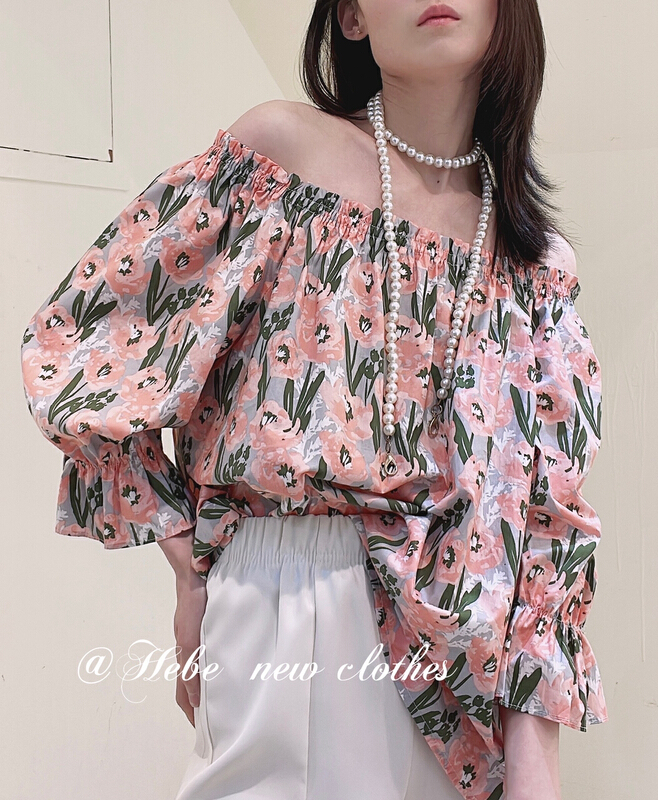 goods in stock! New in early summer! [Hebe] floral and versatile small shirt (excluding matching) 5170# XYJ