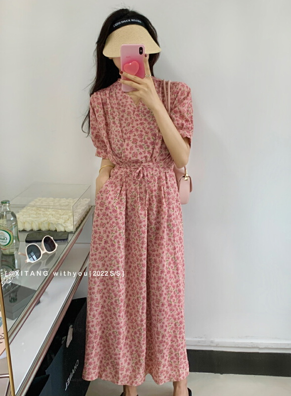 [kakajia] temperament V-neck waist slim dress 2015# ozq