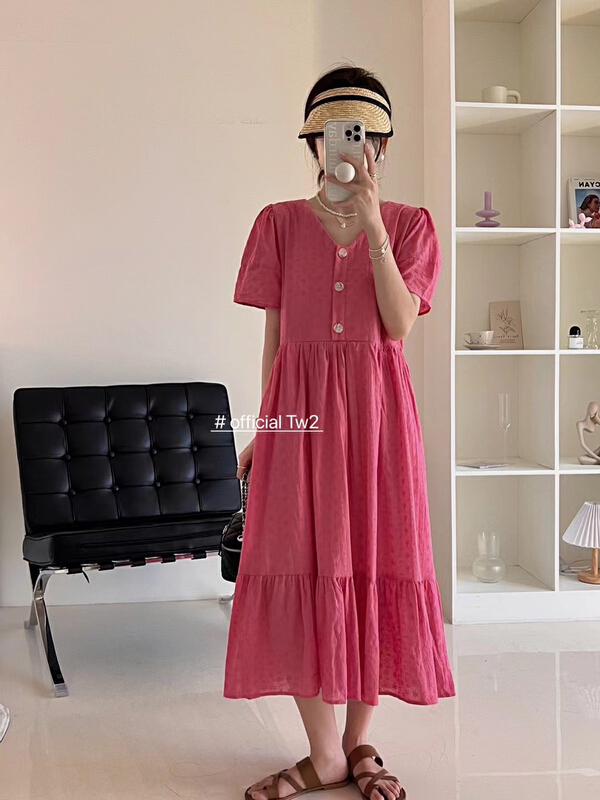 [TW2] Korean style hook flower slim dress 15275# HBx