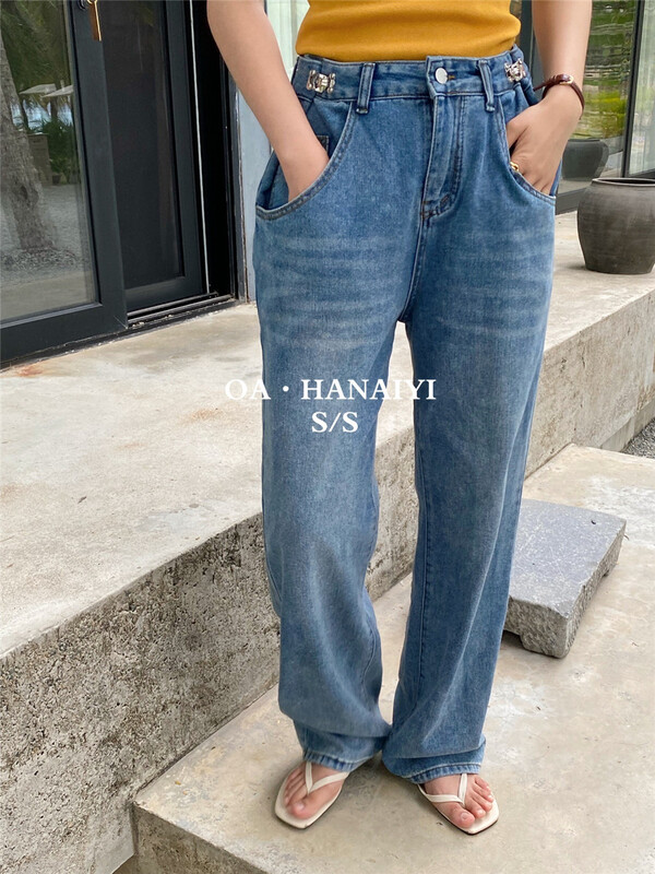 Original price 66.55! New year in early spring! [OA] slim and comfortable Korean jeans 11302# XYY