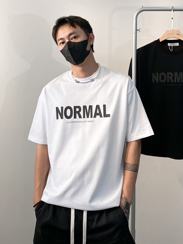 [TPY] crew neck print versatile short sleeve T-shirt 6118# ZZL