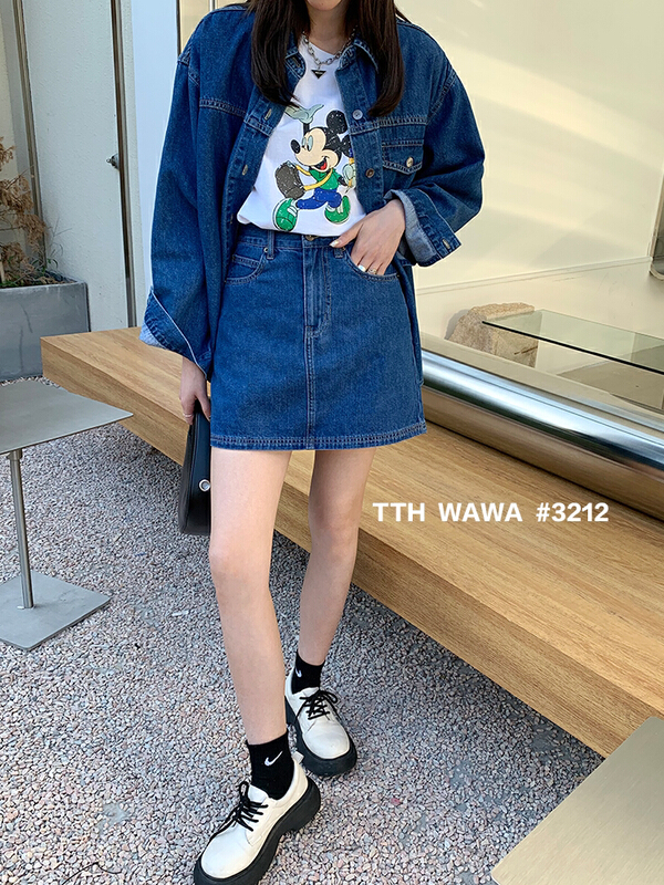 早春上新!【WAWA】韓版休閒百搭半身裙  3213#  OZQ