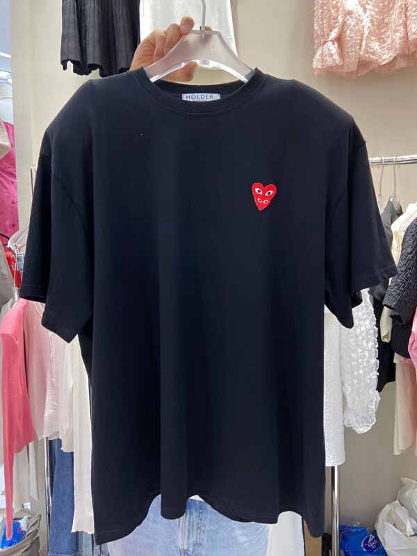 [holder] casual love shoulder pad short sleeve T-shirt 7072# zxl