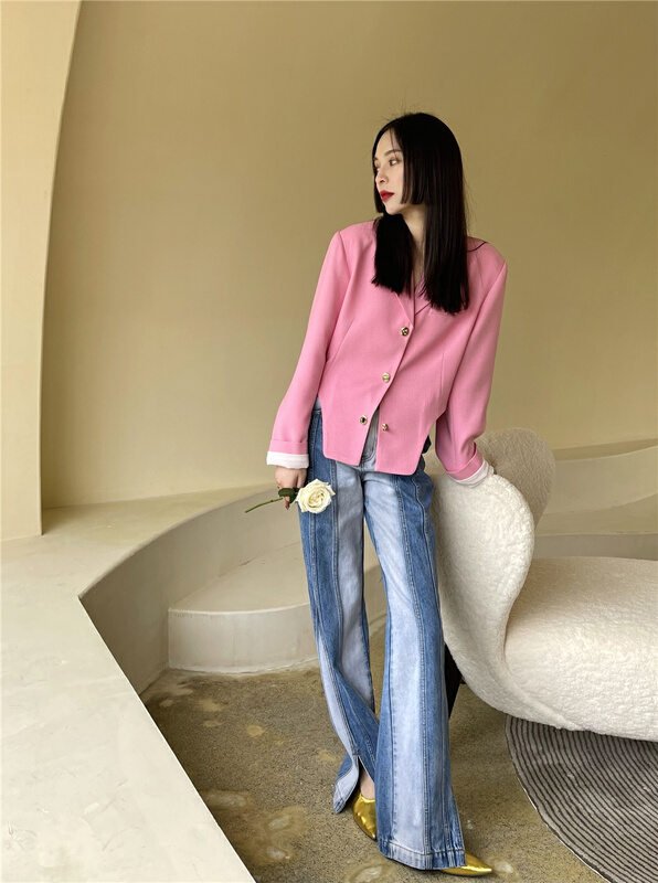 New in early summer! [my] gradient straight jeans 870# zxx
