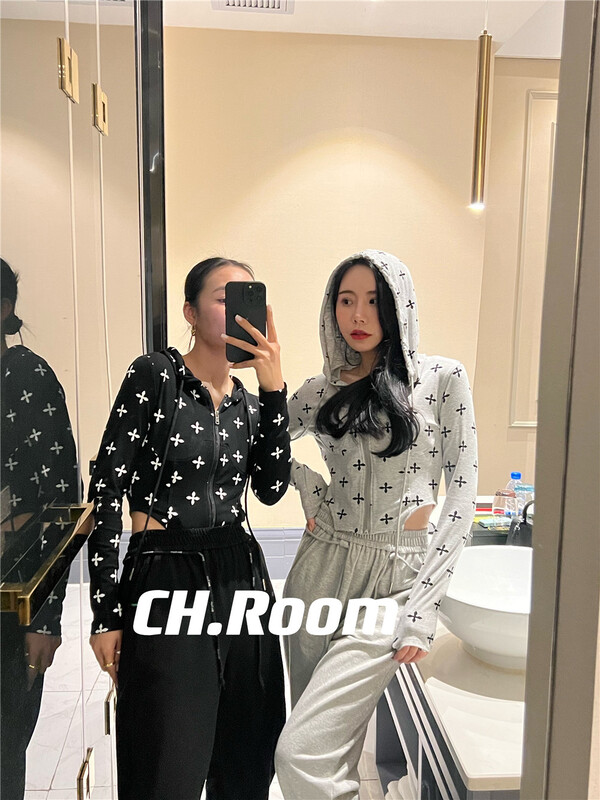 goods in stock! New year in early spring! [C · h king] hooded design, zipper and slim short coat (excluding pants) 8651# LSL