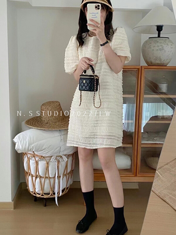 [N.S] fashion round neck simple small fragrance dress 729# WPL