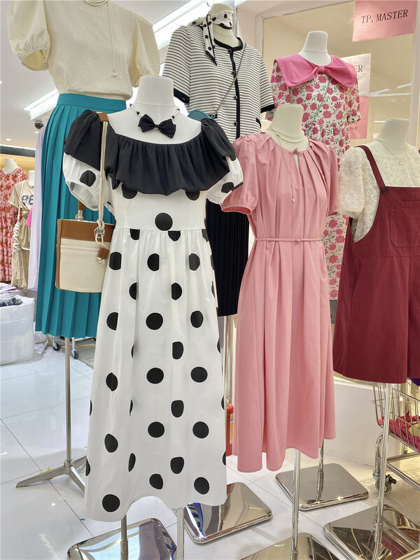 [TP. Master] French retro waist wave point dress 66381# zxx