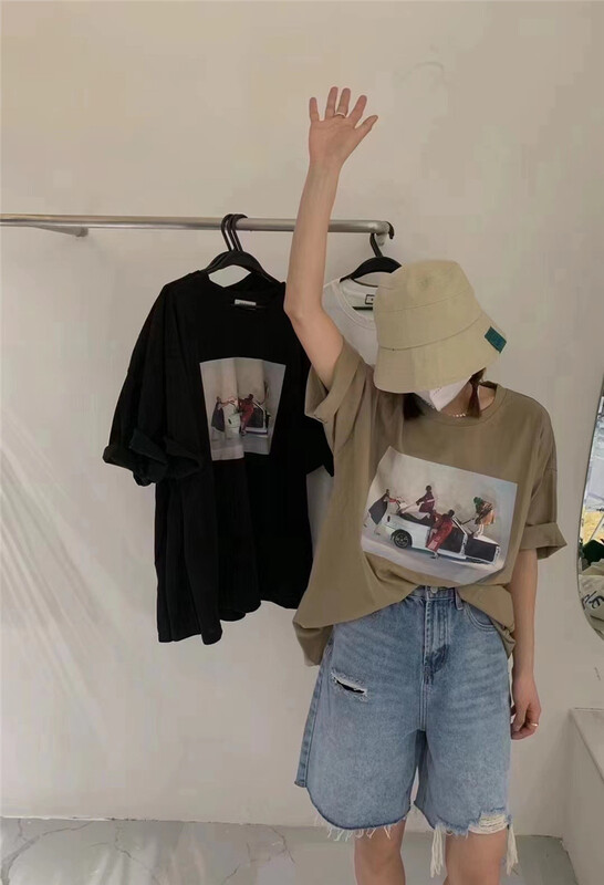 [Naikan Nik] casual fashion car printed short sleeve T-shirt 9622# lwy