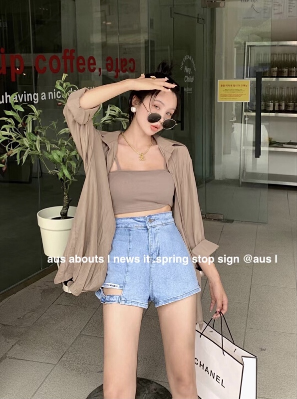 [aus] basic versatile simple denim shorts g588# LSW