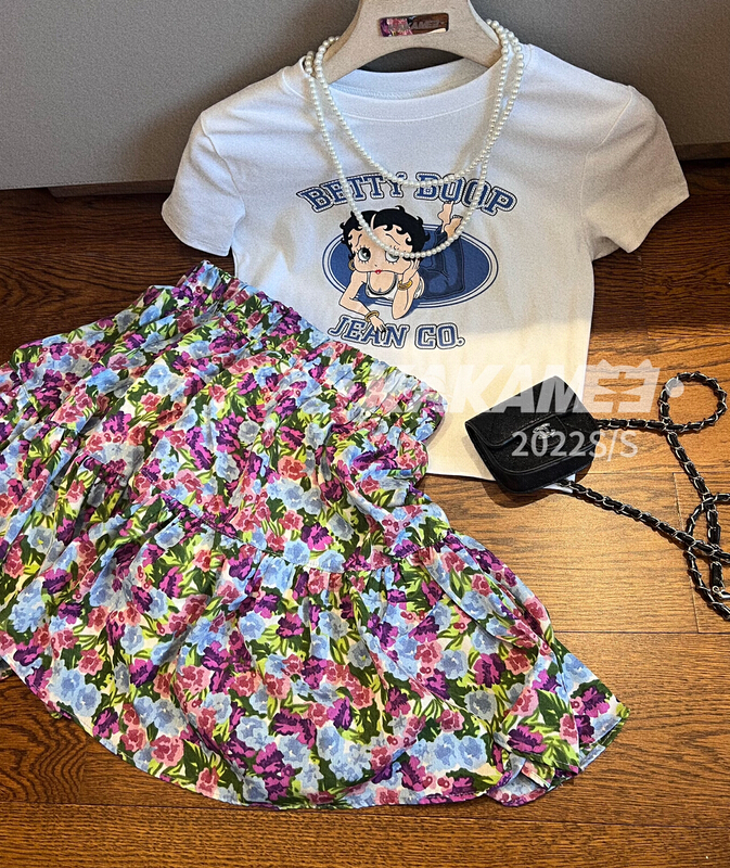 New in early summer! [kakamee] heavy industry spray painting technology three-dimensional retro style short sleeve T-shirt 3899# LSL