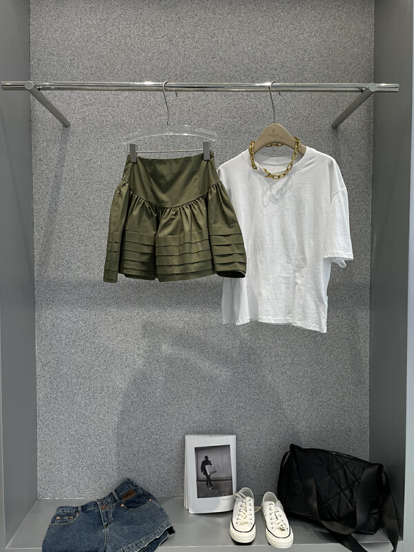 goods in stock! [bobo1972] Korean slim puffy skirt 227907# ozq