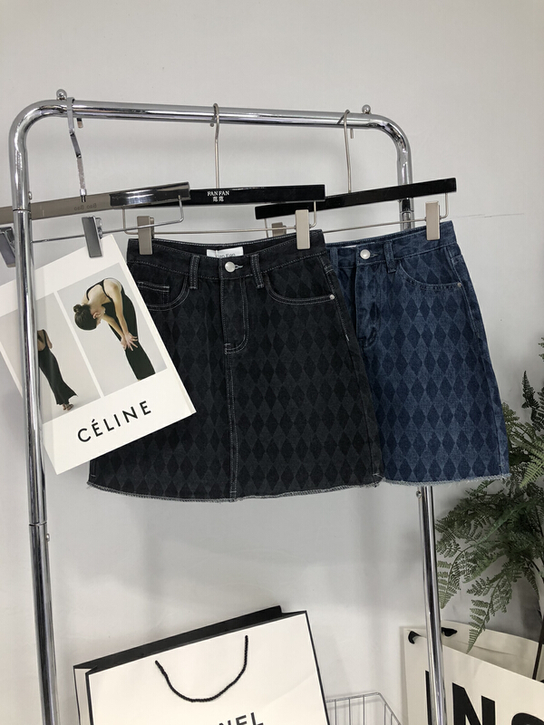New year in early spring! [Fanfan] Korean version ins Lingge slim skirt 1093\jj