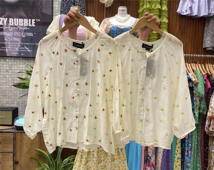 [suzybubble] lady sweet embroidery blouse 2031# WPL