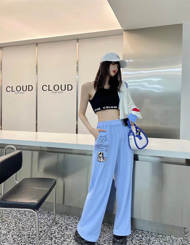 goods in stock! New in early summer! [big C studio] Korean funny cartoon foreign style casual pants 5007# PCZ