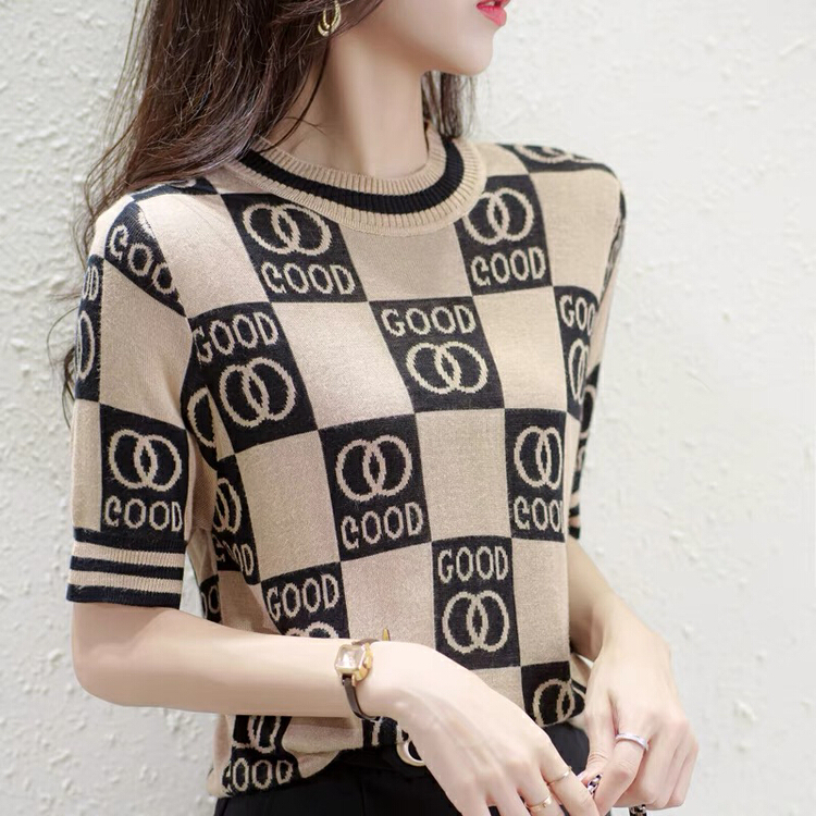 New year in early spring! [F.P.] new short sleeve letter T-shirt s056# HBx