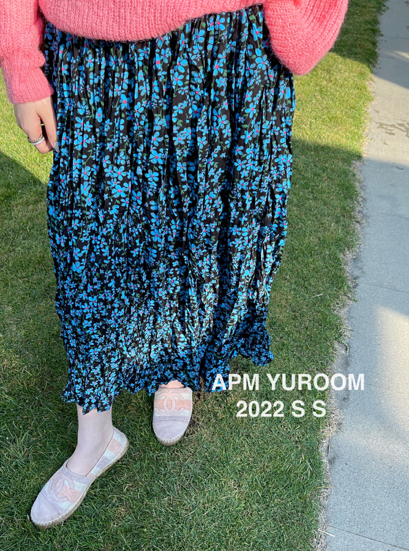 New year in early spring! [APM yuroom] Vintage Floral pleated skirt 22818# LSL