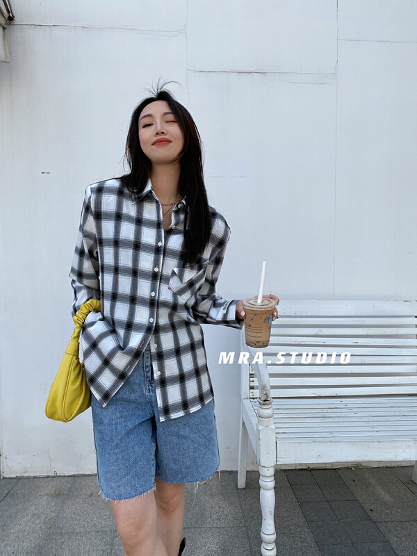 New year in early spring! [MRA] ins style fashion shoulder pad shirt j2183# zxl